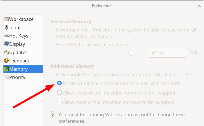 VMWare Workstation Settings